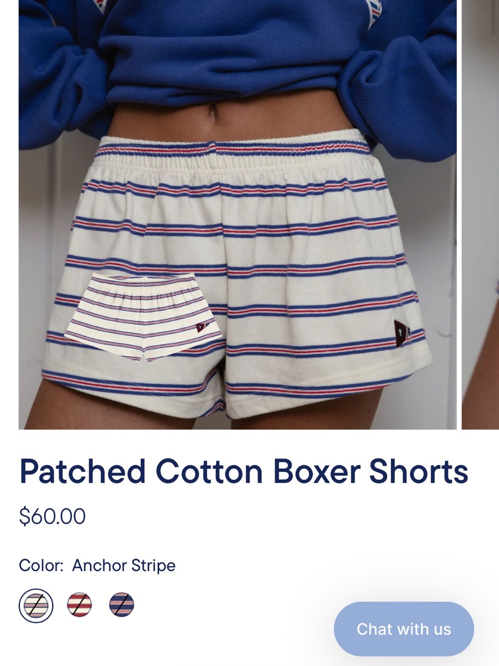 IN SEARCH OF — PARKE PATCHED COTTON BOXER SHORTS